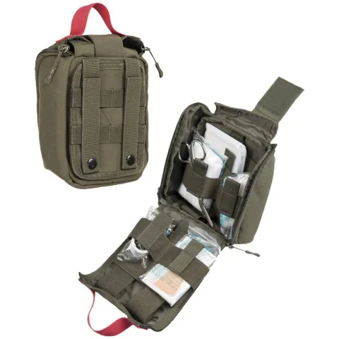 Mil-Tec IFAK Pouch 25 PCS. Laser Cut Olive esmaabikomplekt