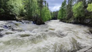 Kevadine seljakotimatk Karhunkierrose rajal Põhja-Soomes
