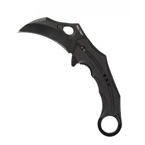 Mil-Tec Black G10 ühe käega nuga 'KARAMBIT'