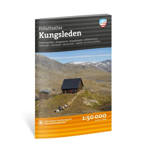 Friluftsatlas Kungsleden 1:50 000 matkaatlas