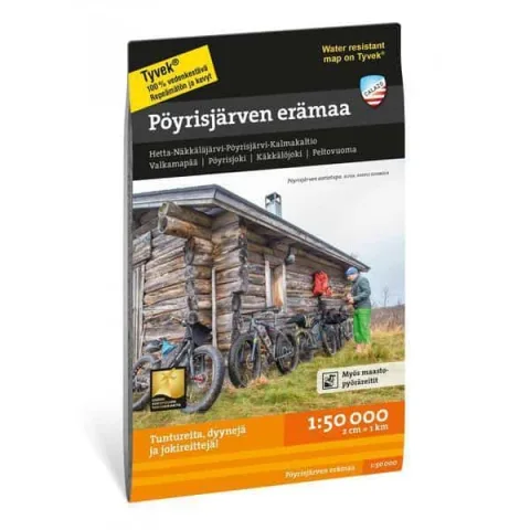 Pöyrisjärven erämaa 1:50 000 matkakaart