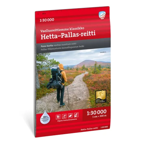 Hetta–Pallas-Reitti 1:30 000 matkakaart