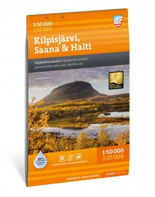 Kilpisjärvi, Saana & Halti 1:50 000/1:25 000 matkakaart