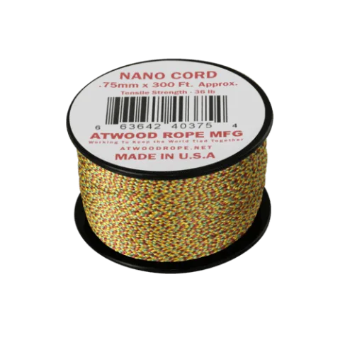 Atwood Nano Cord (300 ft) - Jamaican Me Crazy