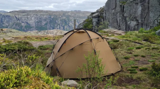 Nortent Gamme 6 köetav kuppeltelk, Oak Brown