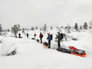 Suusamatk Luirojärvele Urho Kekkoneni rahvuspargis