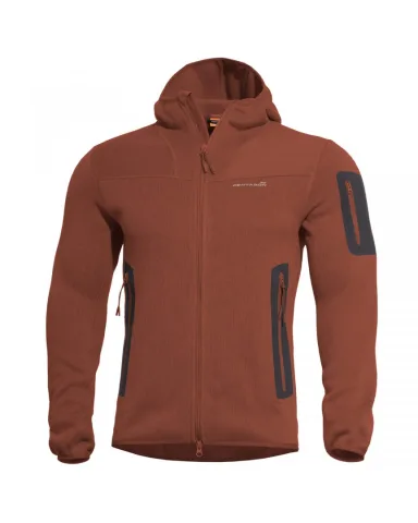Pentagon Falcon Pro Polartec® fliispusa kapuutsiga, Maroon RED