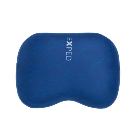 Exped Down Pillow – Product Image Down Pillow M navy mountain top view