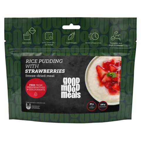 Good Mood Meals Riisipuding maasikatega
