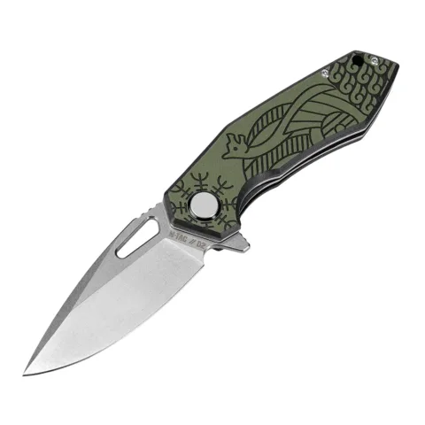M-Tac Folding Knife Type 12 Scandinavian Stonewash Black/Olive