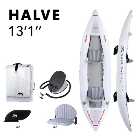 Kahekohaline täispuhutav kajak Aqua Marina Halve 398x98 cm HA-398