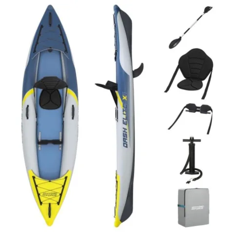 Ühekohaline täispuhutav kajak Bestway Dash Elite X1 335x92 cm