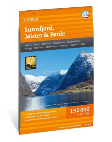 Turkart Sunnfjord, Jølster & Førde 1:50 000
